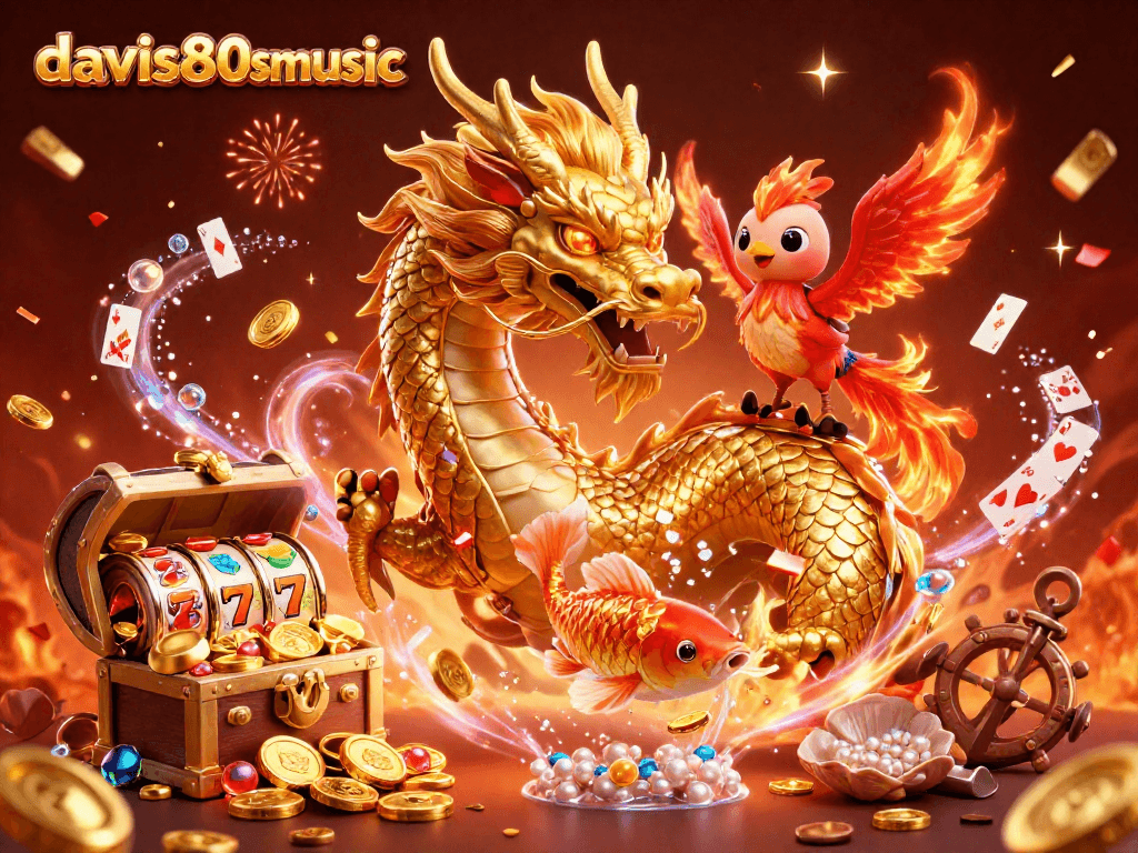 Experience the thrill of winning with davis80smusic's vibrant casino scene featuring dynamic characters and exciting game elements.