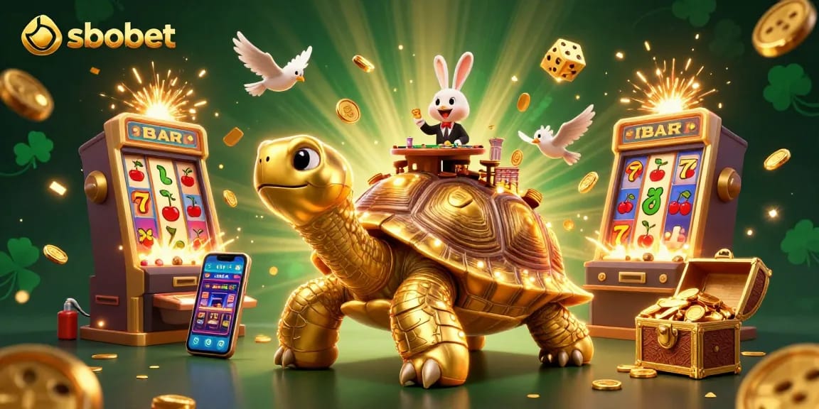 Experience sbobet's thrilling action with a golden tortoise casino and lucky rabbit dealer.