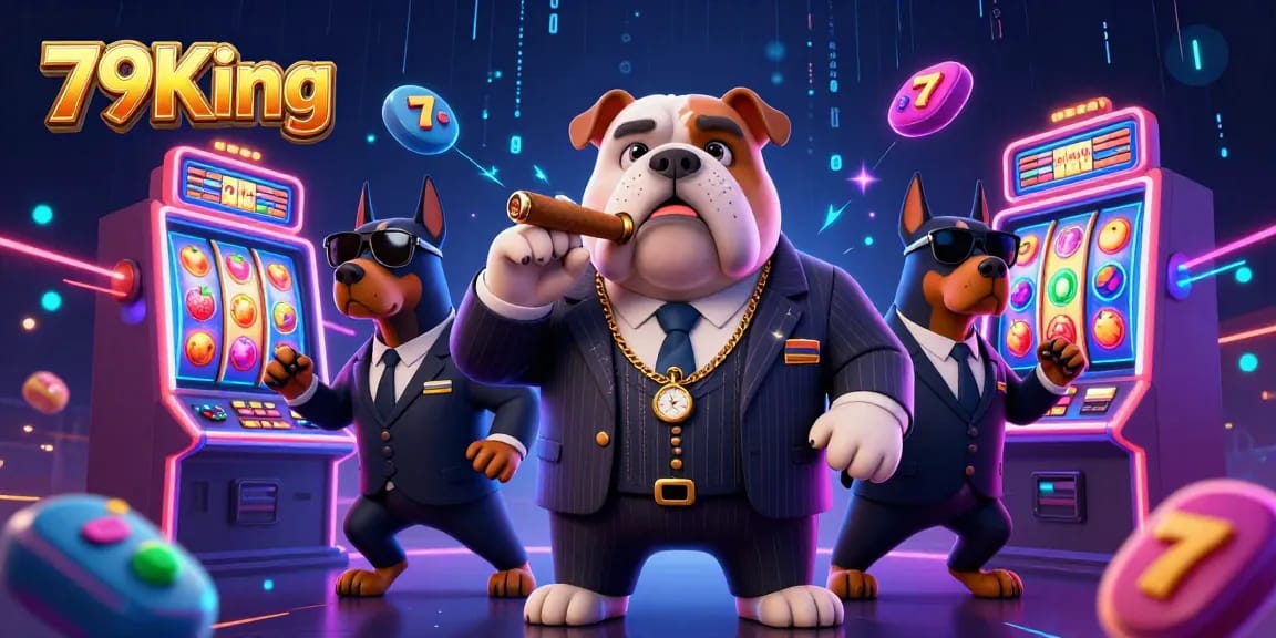 Experience thrilling slots and jackpots at 79King with a vibrant 3D casino atmosphere.
