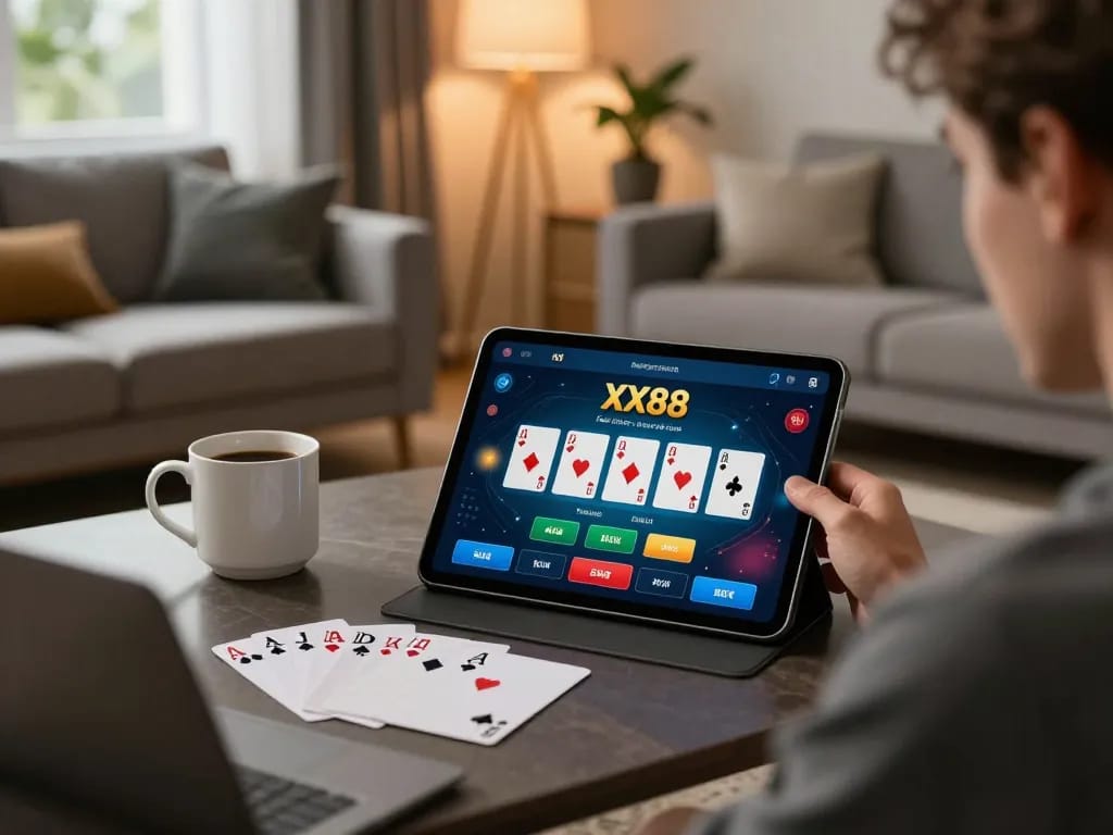 Play exciting games on the XX88 app from a cozy home setup with strategy notes