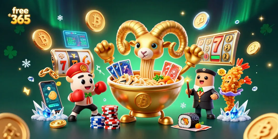 Experience the thrills of online gaming with free credit 365 in this vibrant casino scene.