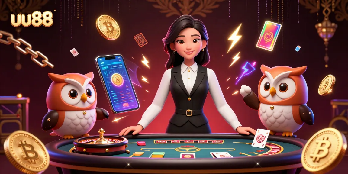 Experience thrilling game action at uu88 casino with Asian dealers, roulette, and crypto elements.