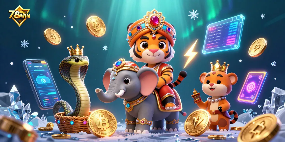 Win big with 789WIN's dynamic online gambling illustration, showcasing vibrant casino elements.