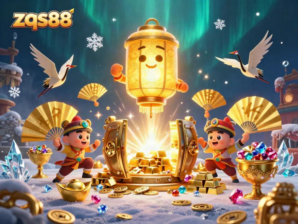 Engage in exciting gaming experiences at zqs88 with vibrant casino elements and animated characters.