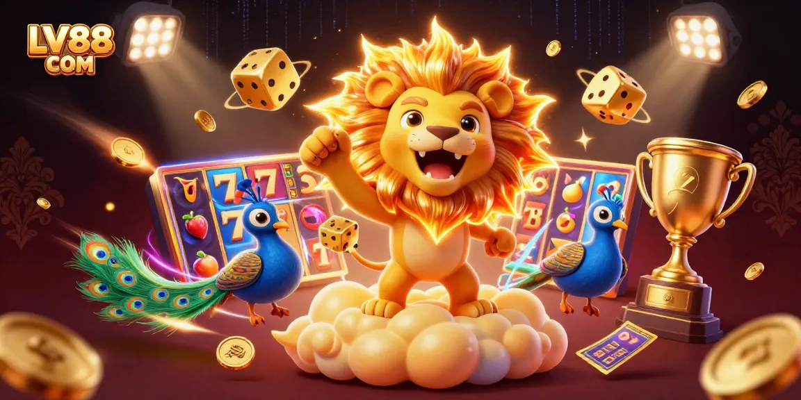 Experience dynamic gaming excitement at LV88 COM with a vibrant 3D casino universe.