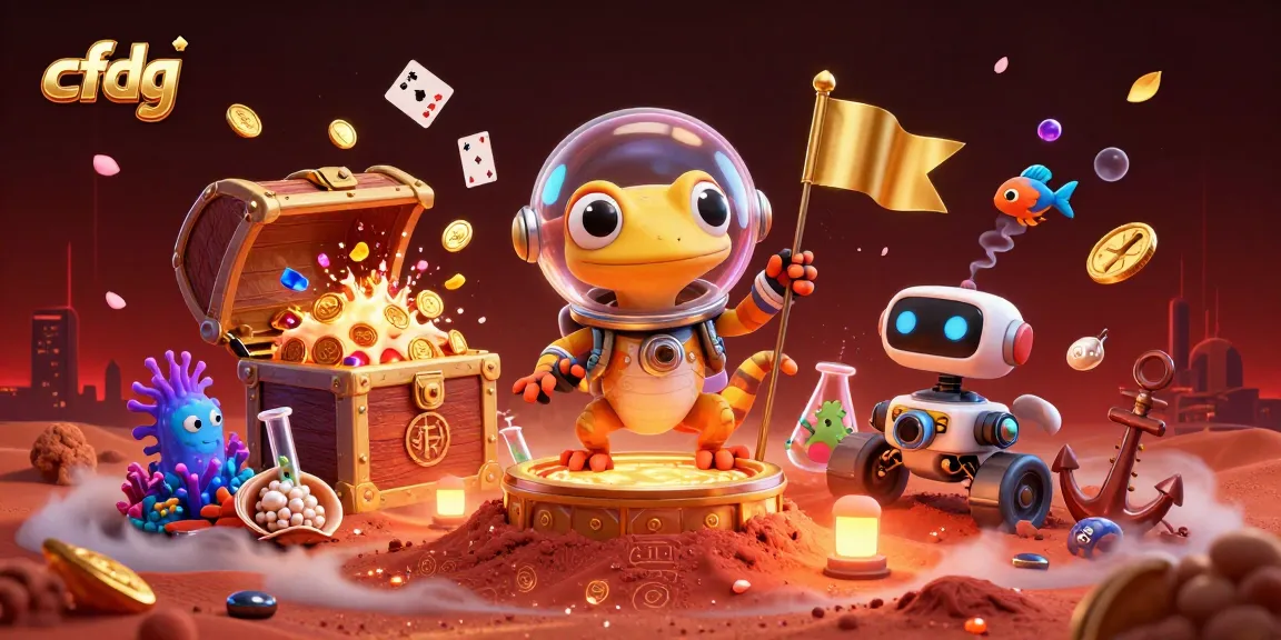 Engage in high-stakes action with cfdg in this vibrant casino adventure illustration.