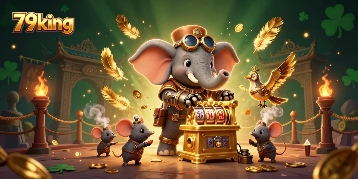 Spin the reels at 79king with vibrant steampunk-themed characters and dynamic casino elements during an intense gaming session.