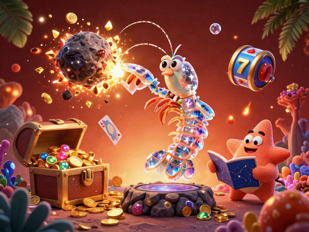 w88 malaysia enhances excitement with a galactic samurai and treasure elements in this vibrant casino illustration.