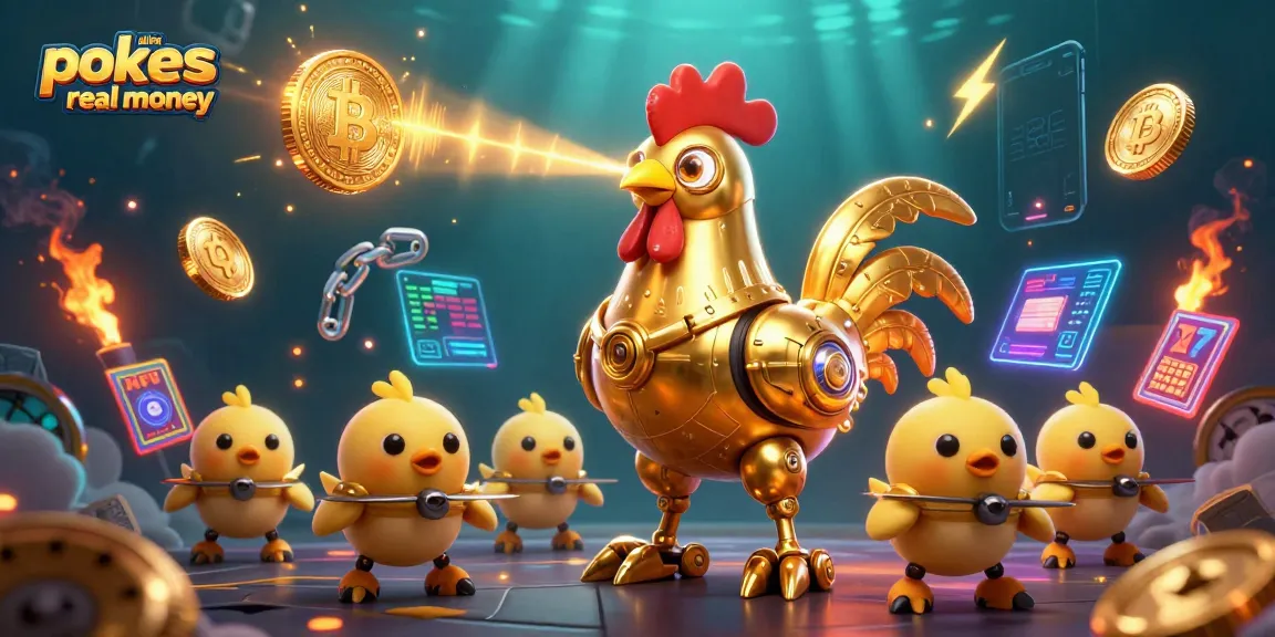 Experience thrilling online pokies real money gameplay with vibrant characters and crypto elements.