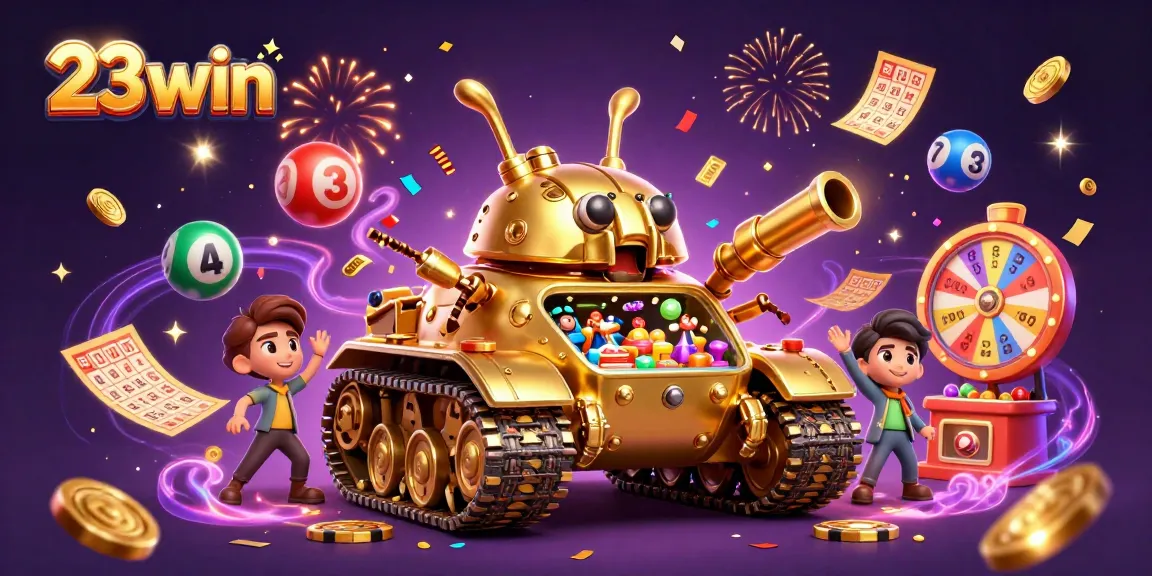 Experience the excitement of 23win with golden beetle tanks and dynamic lottery elements.
